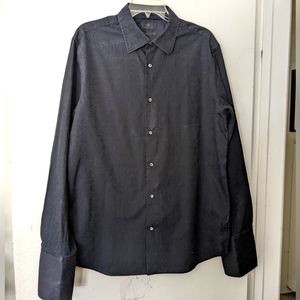 Men's Banana Republic black dress shirt